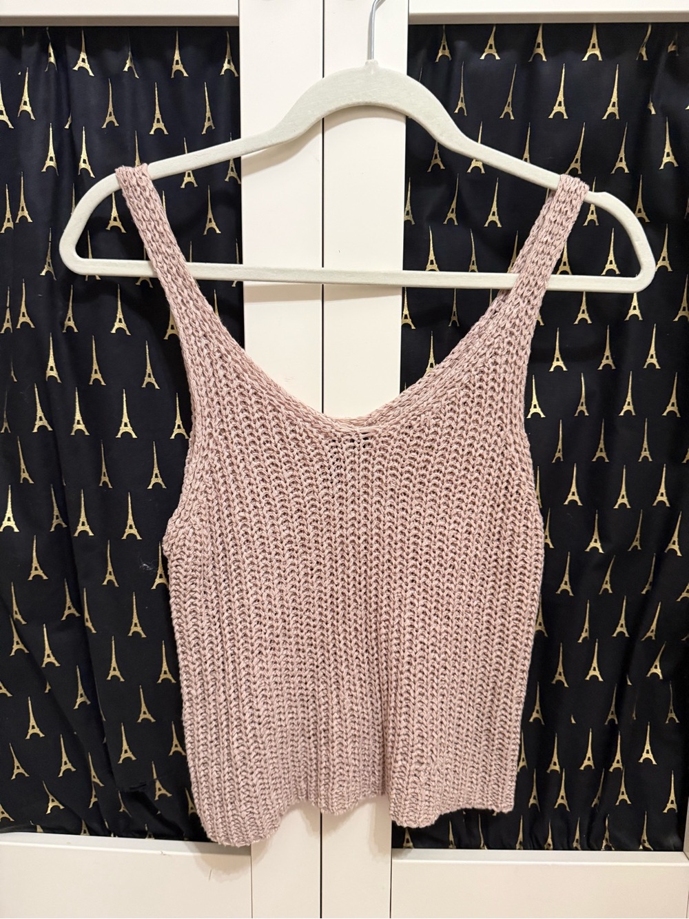 moon & madison Blush Pink Knit Tank Top